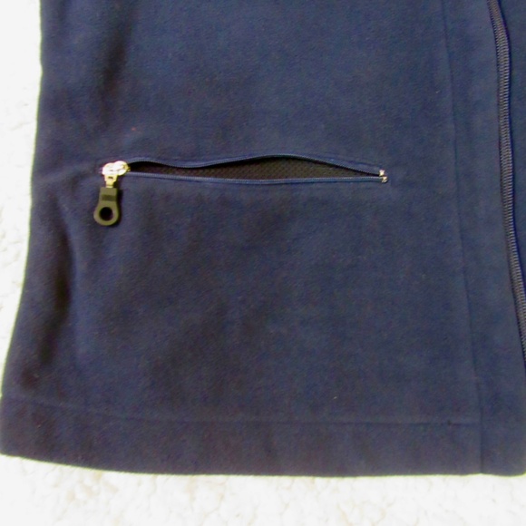 Bette & Court Blue Brenda Shcultz Womens Large Full Zipper Pockets Tennis Vest - Picture 7 of 9